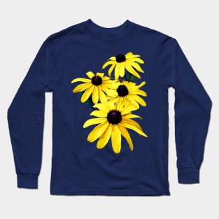 Black-Eyed Susans in a Row Long Sleeve T-Shirt